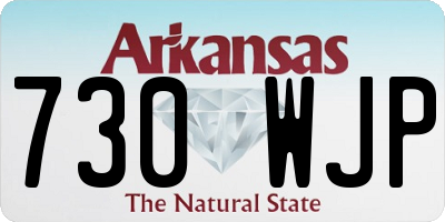 AR license plate 730WJP