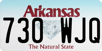 AR license plate 730WJQ