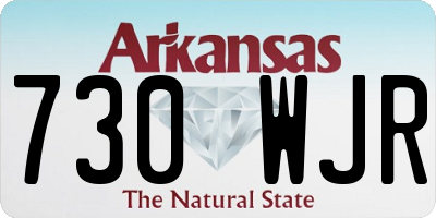 AR license plate 730WJR