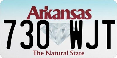 AR license plate 730WJT