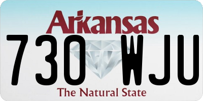 AR license plate 730WJU
