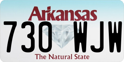 AR license plate 730WJW