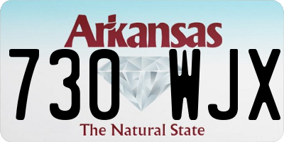 AR license plate 730WJX