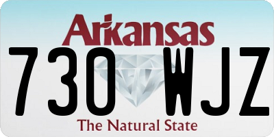 AR license plate 730WJZ
