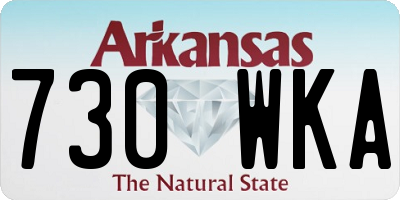 AR license plate 730WKA