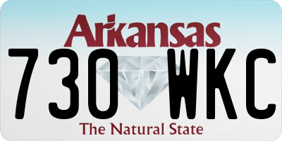 AR license plate 730WKC
