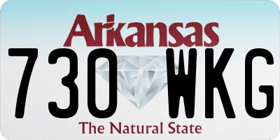 AR license plate 730WKG