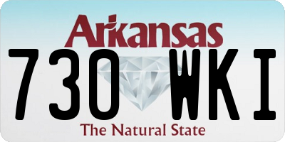 AR license plate 730WKI
