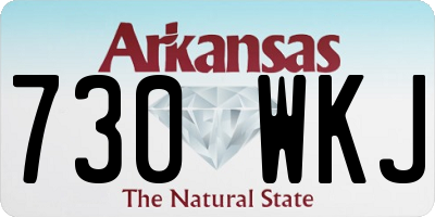 AR license plate 730WKJ