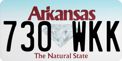 AR license plate 730WKK
