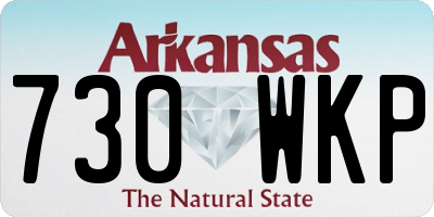 AR license plate 730WKP