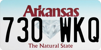 AR license plate 730WKQ