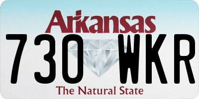 AR license plate 730WKR