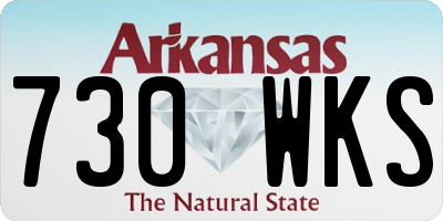 AR license plate 730WKS