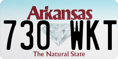 AR license plate 730WKT