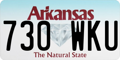 AR license plate 730WKU