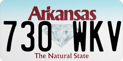 AR license plate 730WKV