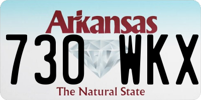 AR license plate 730WKX
