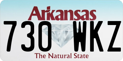 AR license plate 730WKZ
