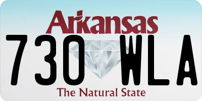 AR license plate 730WLA