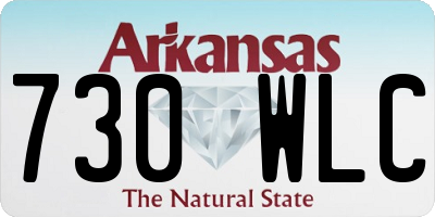 AR license plate 730WLC