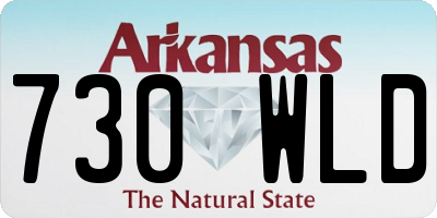 AR license plate 730WLD