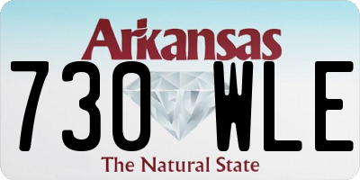AR license plate 730WLE