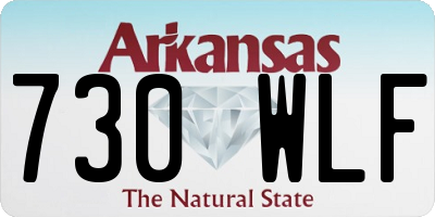AR license plate 730WLF