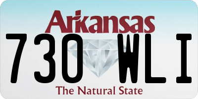 AR license plate 730WLI