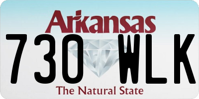 AR license plate 730WLK