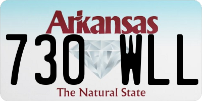 AR license plate 730WLL
