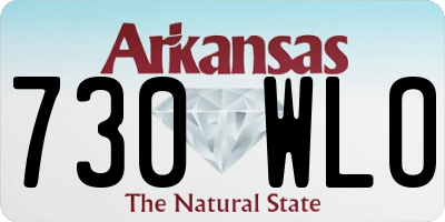 AR license plate 730WLO