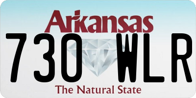 AR license plate 730WLR