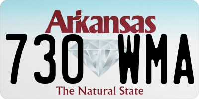 AR license plate 730WMA