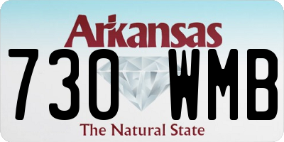 AR license plate 730WMB