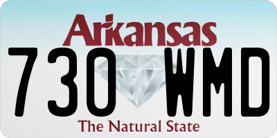 AR license plate 730WMD