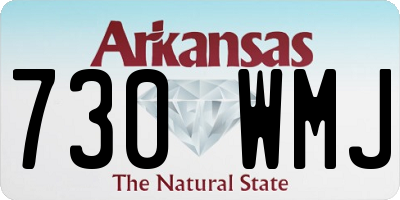 AR license plate 730WMJ