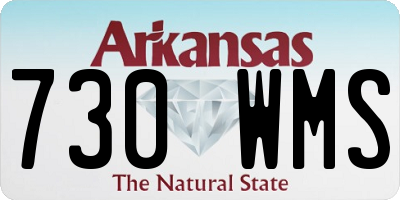 AR license plate 730WMS