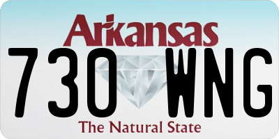 AR license plate 730WNG