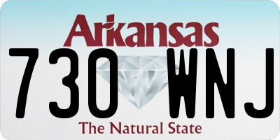 AR license plate 730WNJ