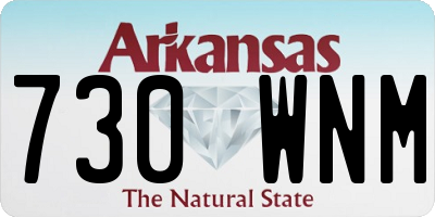 AR license plate 730WNM