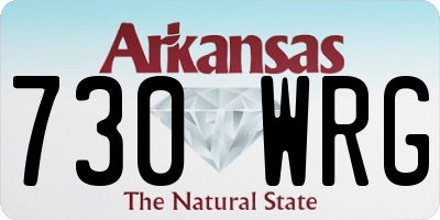 AR license plate 730WRG