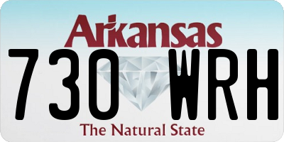 AR license plate 730WRH