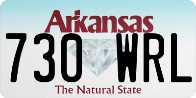 AR license plate 730WRL