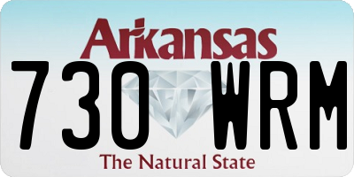 AR license plate 730WRM