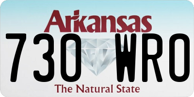 AR license plate 730WRO