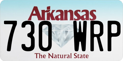 AR license plate 730WRP