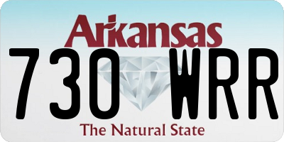 AR license plate 730WRR