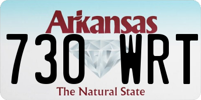 AR license plate 730WRT