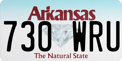 AR license plate 730WRU